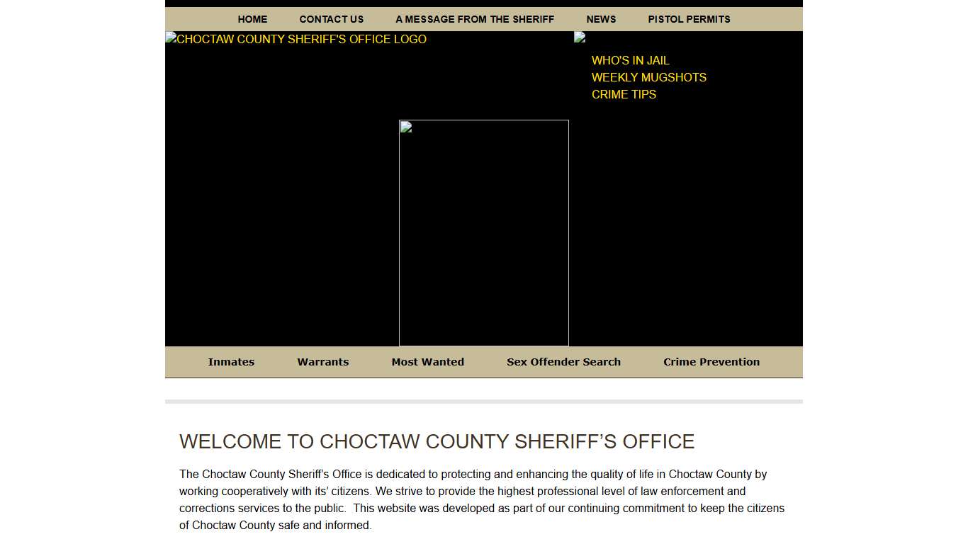 Welcome to Choctaw County Sheriff’s Office » Choctaw County Sheriff's Office